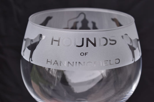 Hounds of Hanningfield Navy Gin Gift Set with etched glass